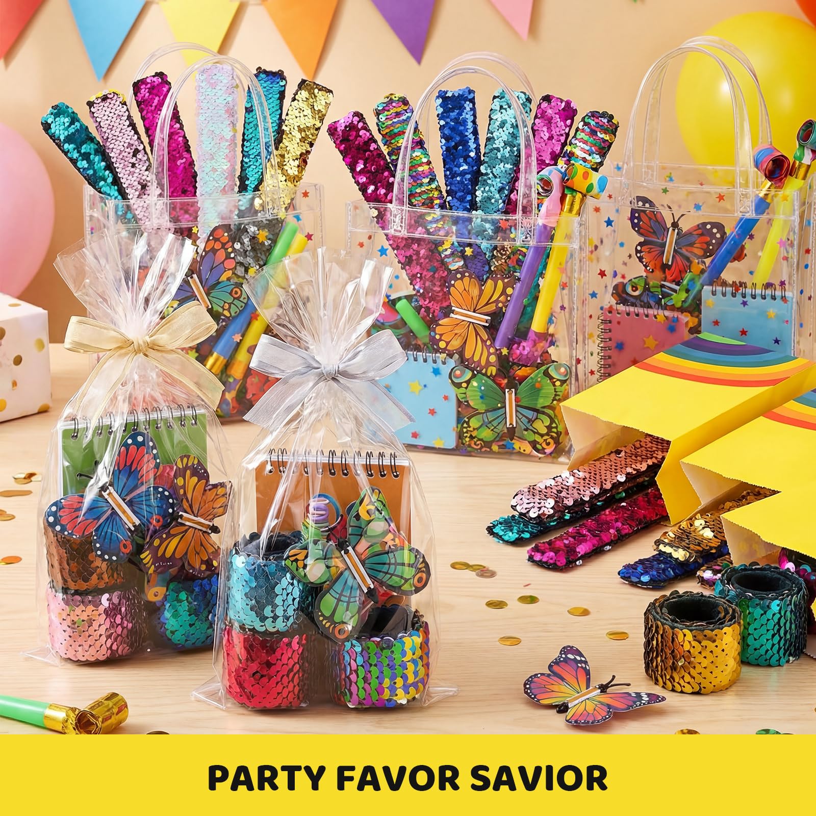 VGOODALL kids party favors bulk set featuring bright colors and durable wear for events.
