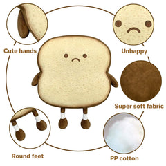 VHYHCY Toast Bread Pillow in a living room setup for lounge time