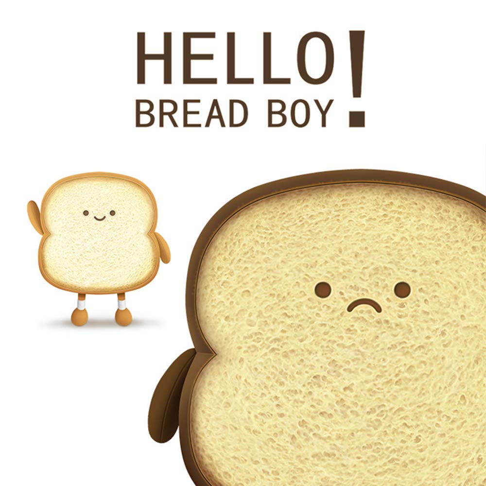 VHYHCY Toast Bread Pillow with a wink face adding playful decor and cuddle