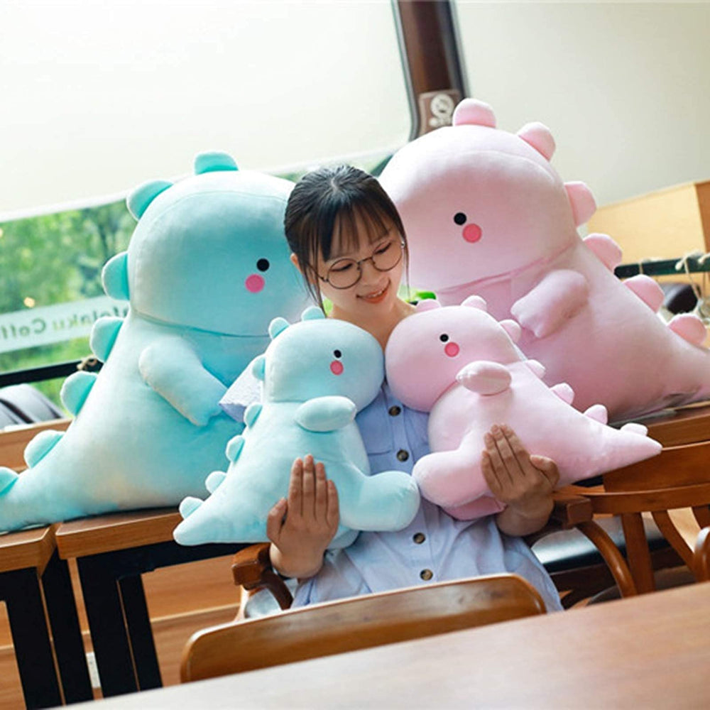 VHYHCY dinosaur plush pillow use, ideal for resting or reading sessions.