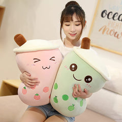 VHYHCY Green Boba Tea Cup Plush highlights kawaii charm for kids.