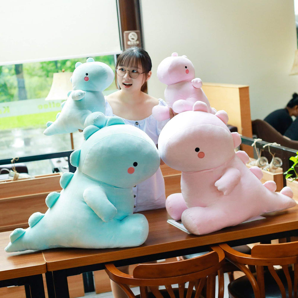 VHYHCY pink dinosaur plush, decorative ornament for kid's room