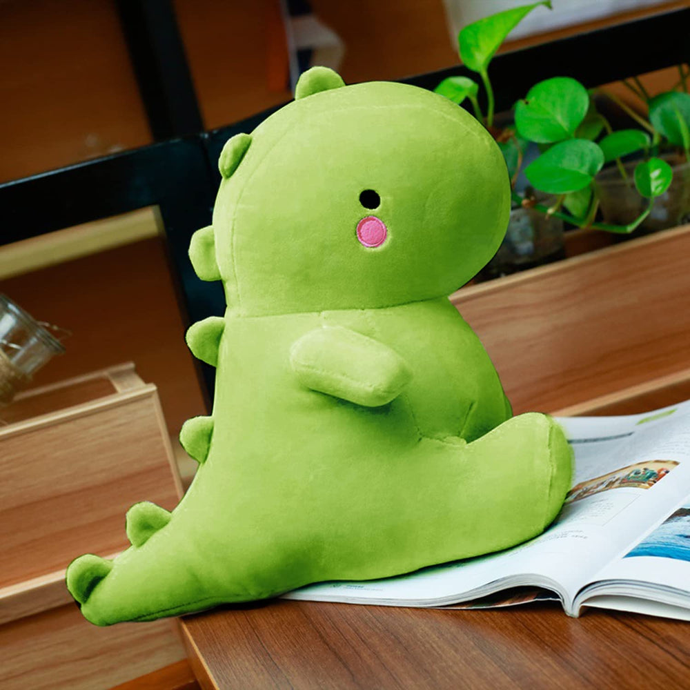 VHYHCY soft 12-inch dinosaur plush, ideal for hugs and play.
