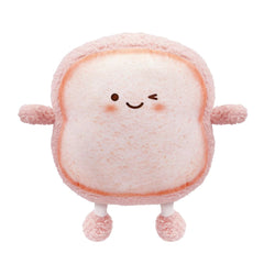 VHYHCY toast bread pillow pink, soft cuddle buddy for reading and relaxing