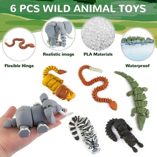 Viabty safari tiger figure for interactive storytelling and vocabulary building