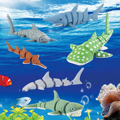 Viabty hammerhead shark figurine showcases a unique head shape for tactile learning.