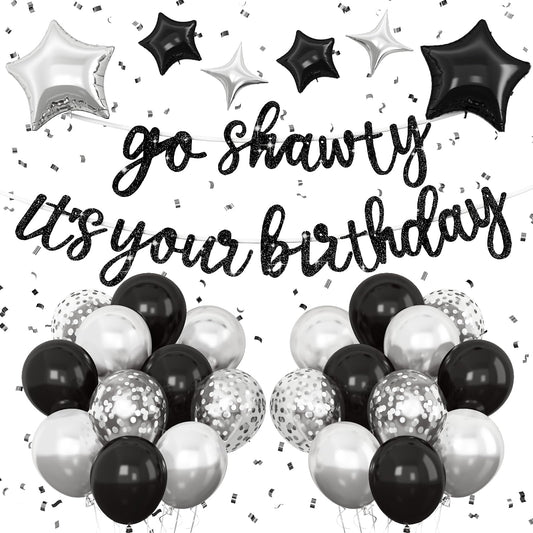 Vibzox Go Shawty banner for bold hip hop birthday backdrop