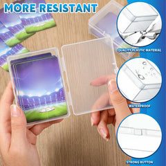 Vicenpal compact box fits 100 cards securely in a 4.45 x 2.91 x 1.35 inch footprint