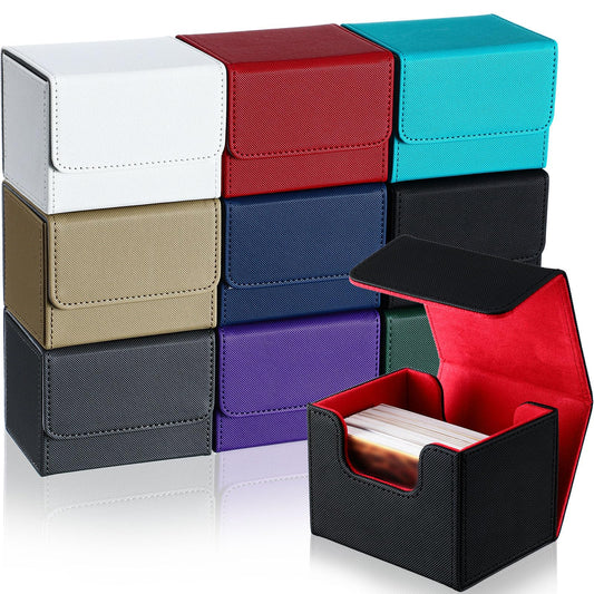Vicenpal leather deck box set of 10 colors for organized card storage