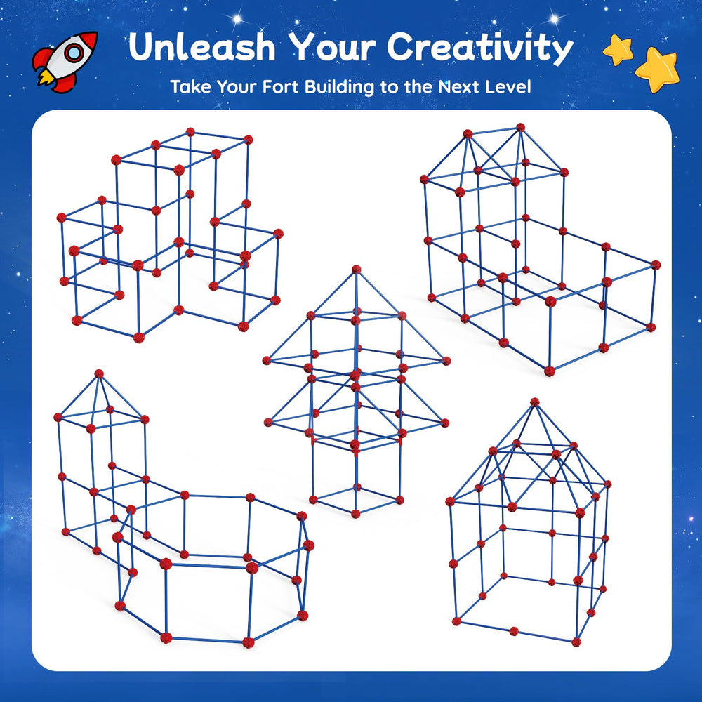 Kids build a fort together to show teamwork with VICHTOP