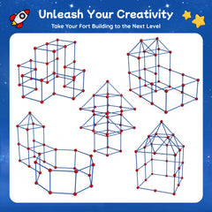 Kids build a fort together to show teamwork with VICHTOP