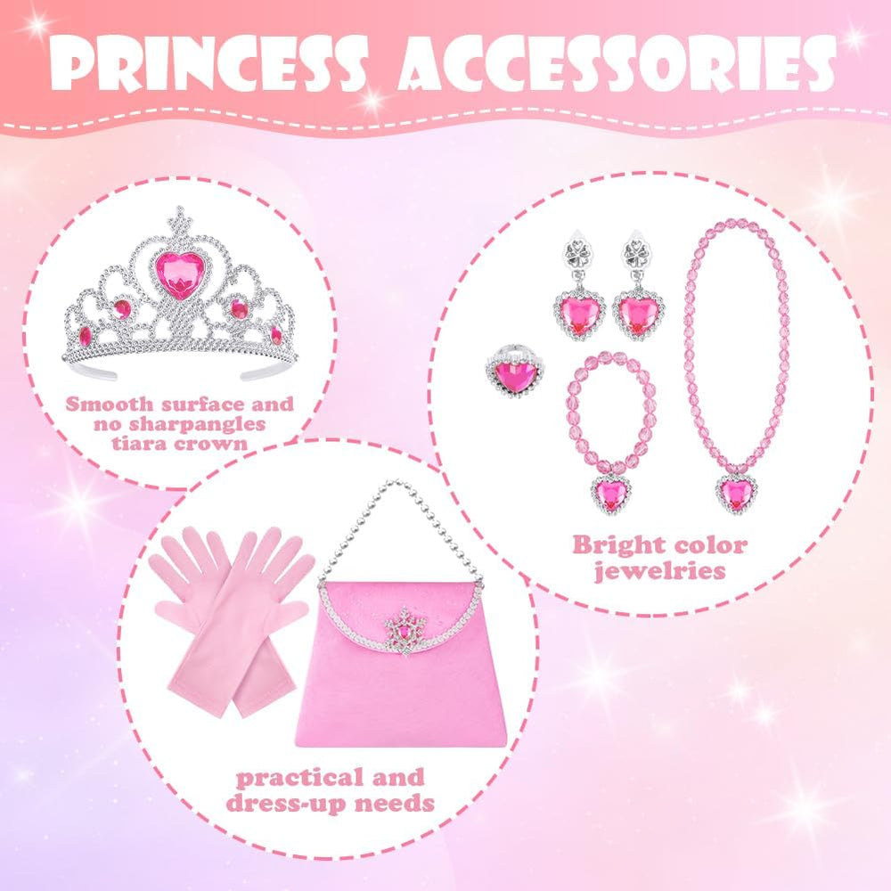 Vicloon princess cape set earrings capture twinkling charm for princess style