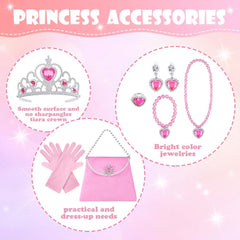 Vicloon princess cape set earrings capture twinkling charm for princess style