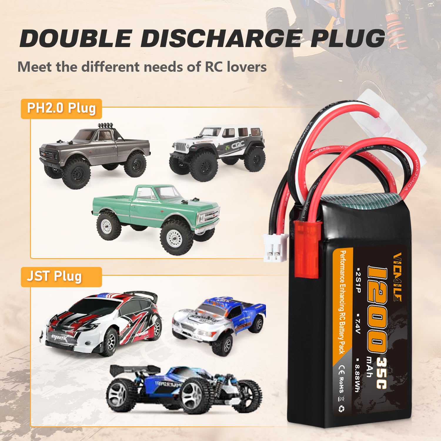 Includes two cells per pack with box and manual for easy storage.