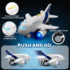 Victob Airplane Toy detailed wings enhances realism in pretend travel.