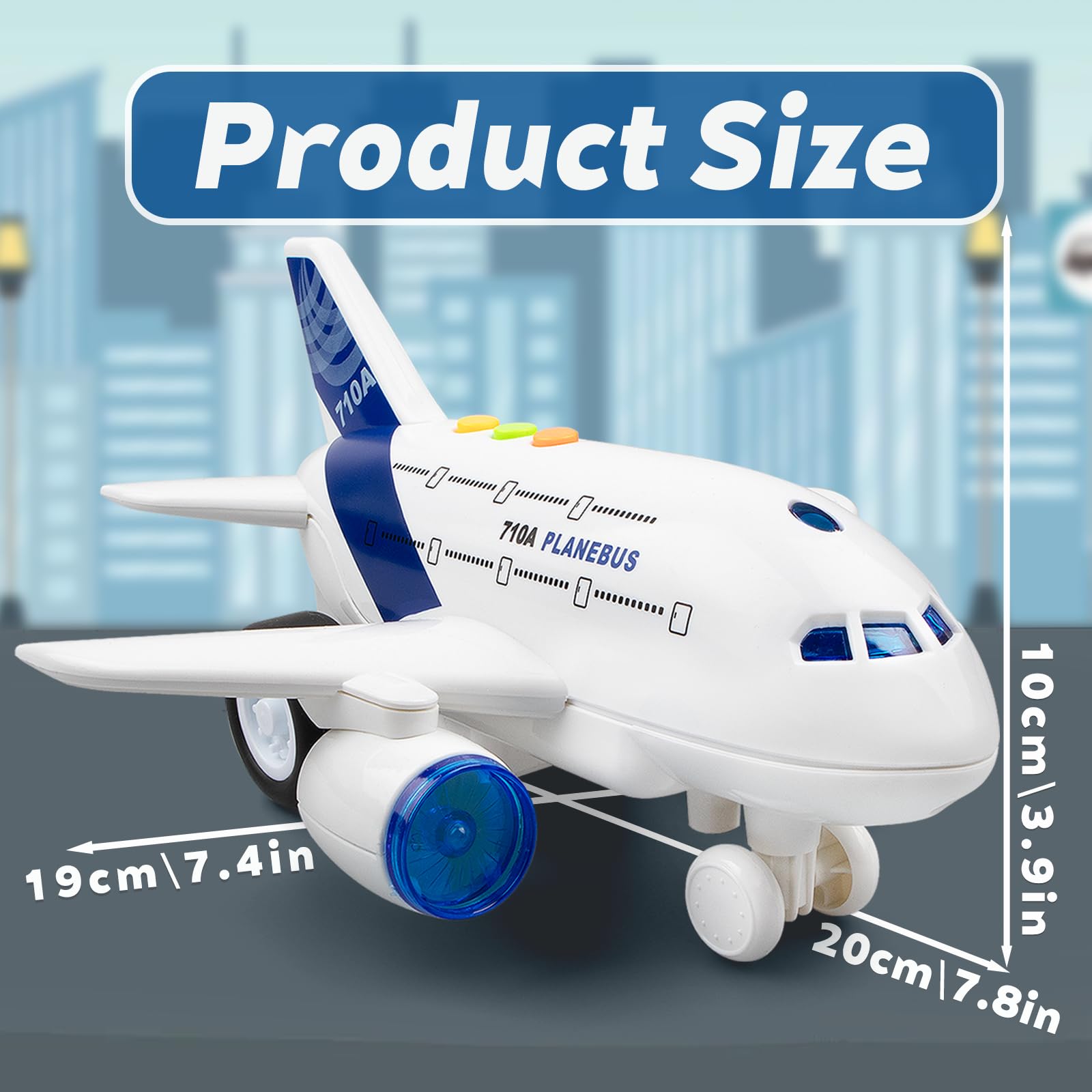 Victob Airplane Toy 1:200 scale sparks curiosity about aviation concepts.