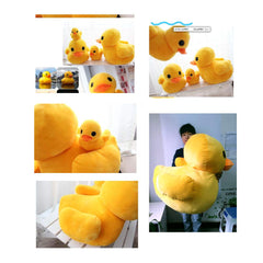 VIDOSCLA yellow duck plush toy size comparison with five available sizes