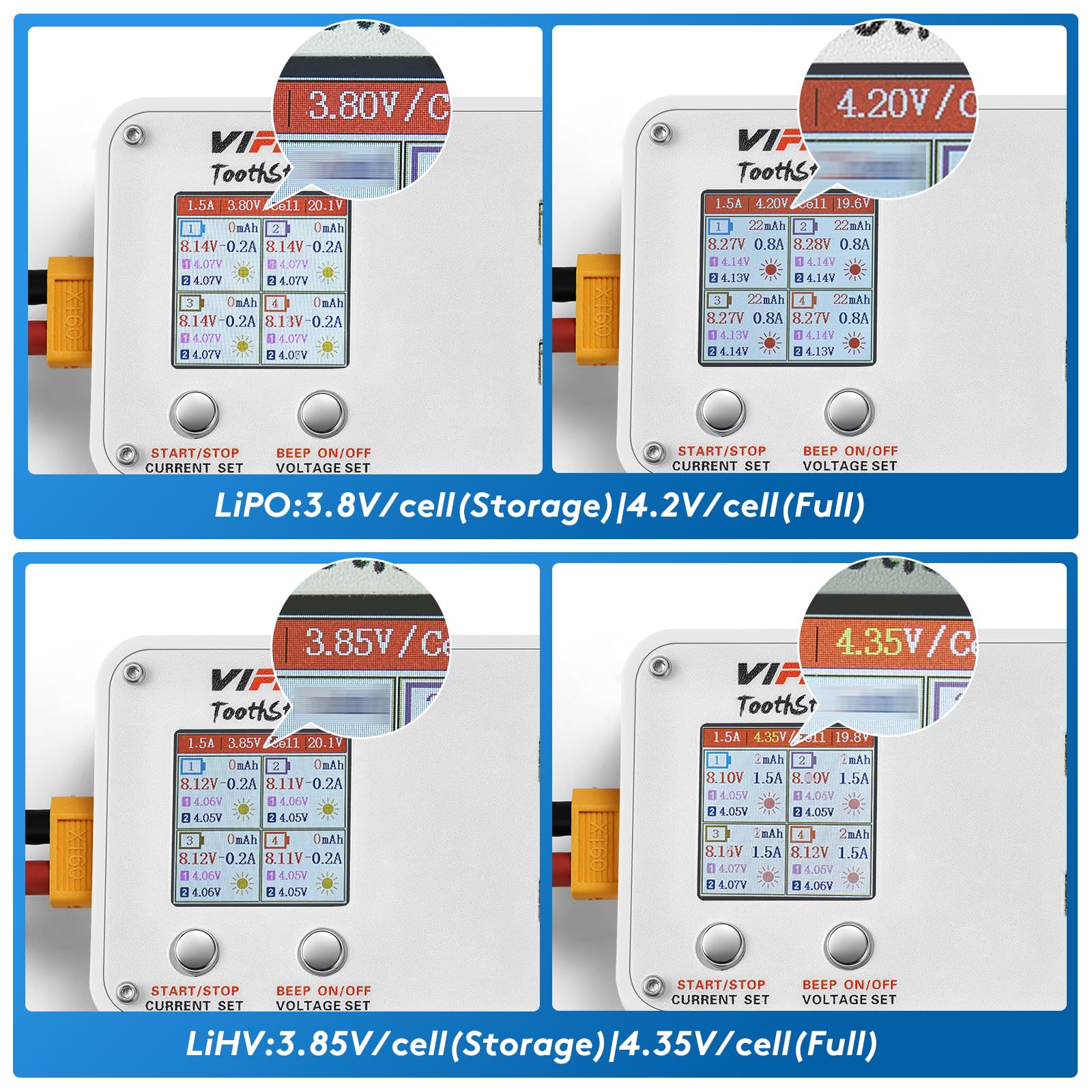 VIFLY ToothStor heat sink and fan keep components cool during fast discharges.