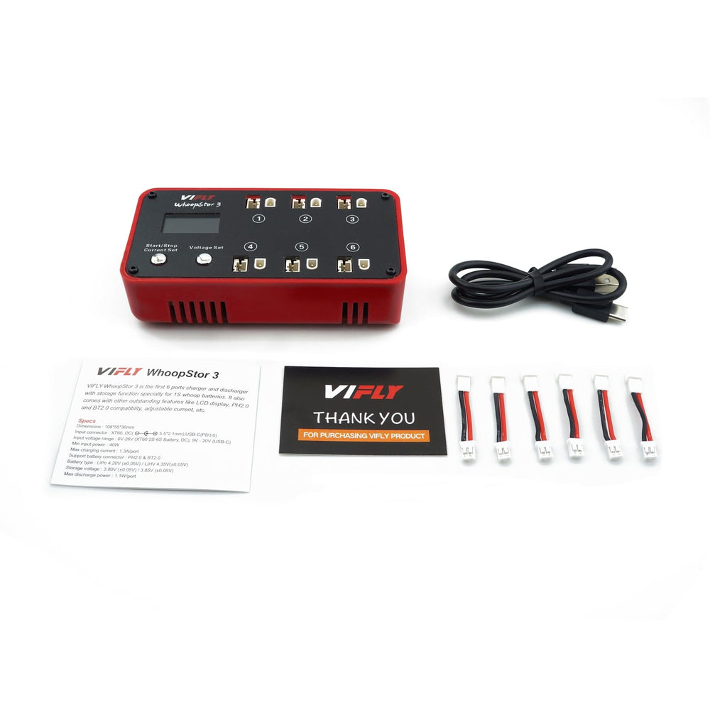 VIFLY WhoopStor V3 storage and discharging mode for battery conditioning