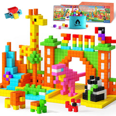 VigorFun 65-piece magnetic blocks set for creative building