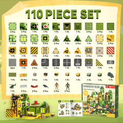 VigorFun army military base-building scene with tiles boosts creative planning and problem solving.