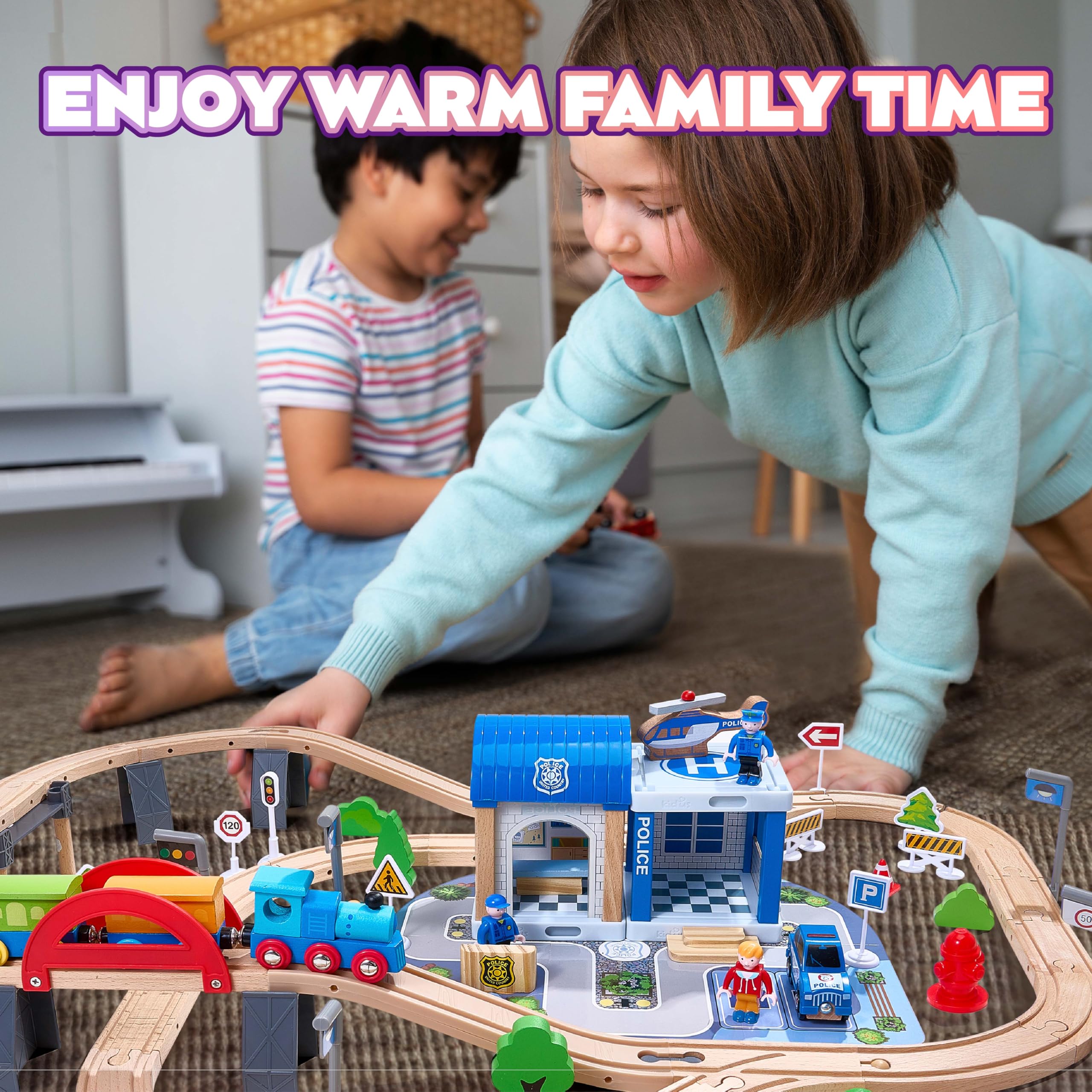 VigorFun expandable track design lets kids reconfigure routes for new adventures.