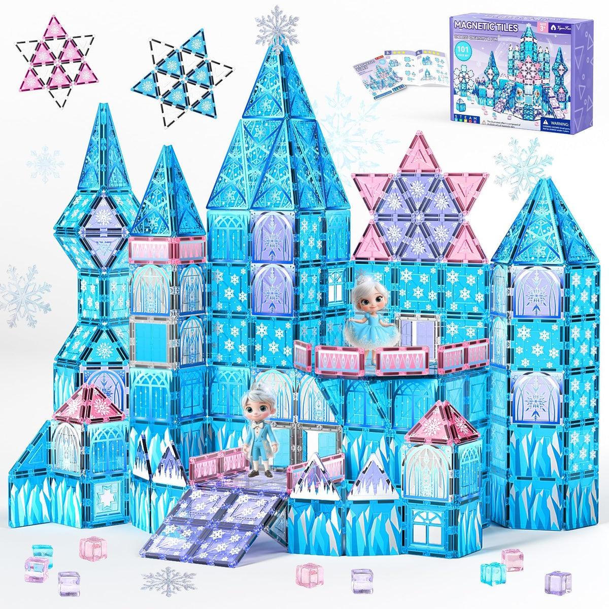 VigorFun Princess Castle tiles set for imaginative play and storytelling.