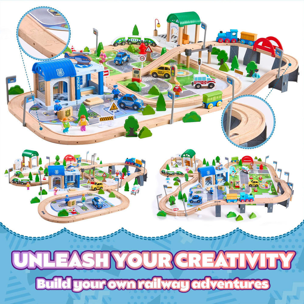 VigorFun road and rail track expandable layout for varied setups.