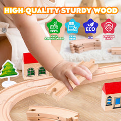 VigorFun smooth hand-sanded edges ensure safe, comfortable play for curious hands.
