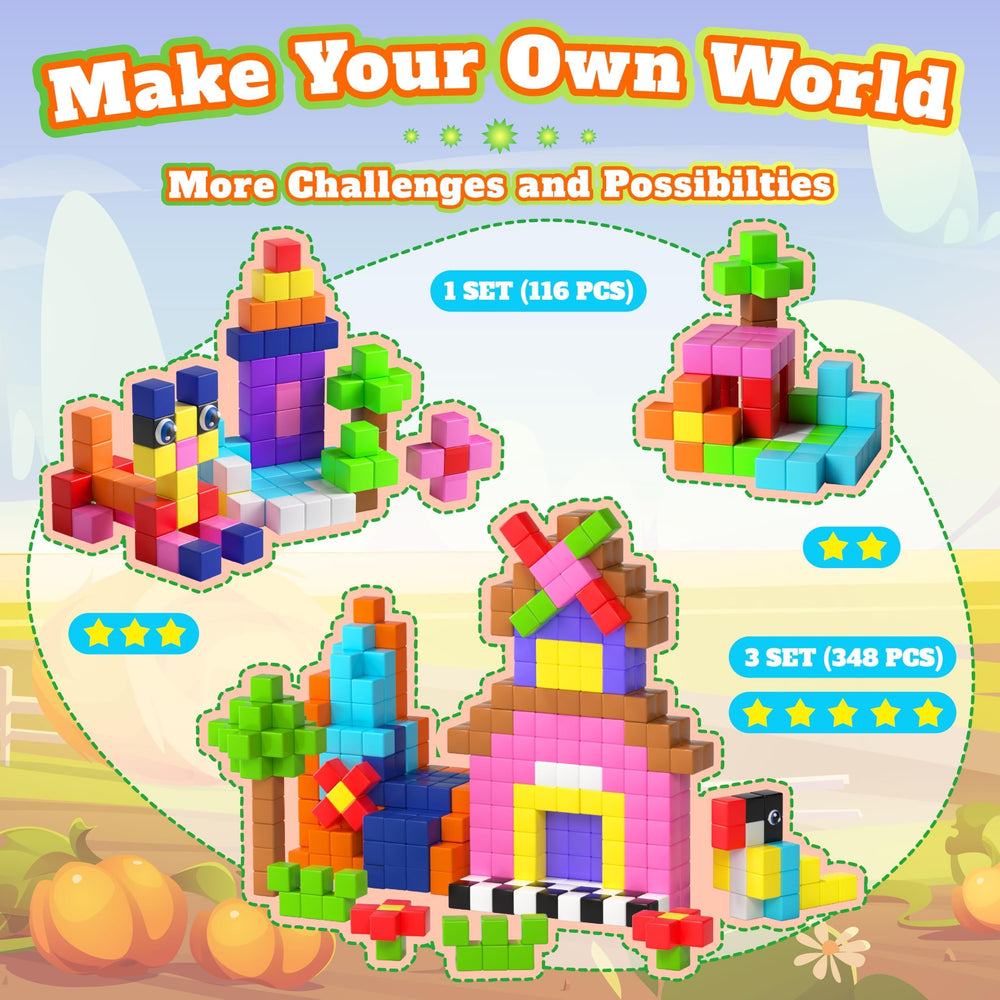 VigorFun STEM educational magnetic blocks build spatial and design skills