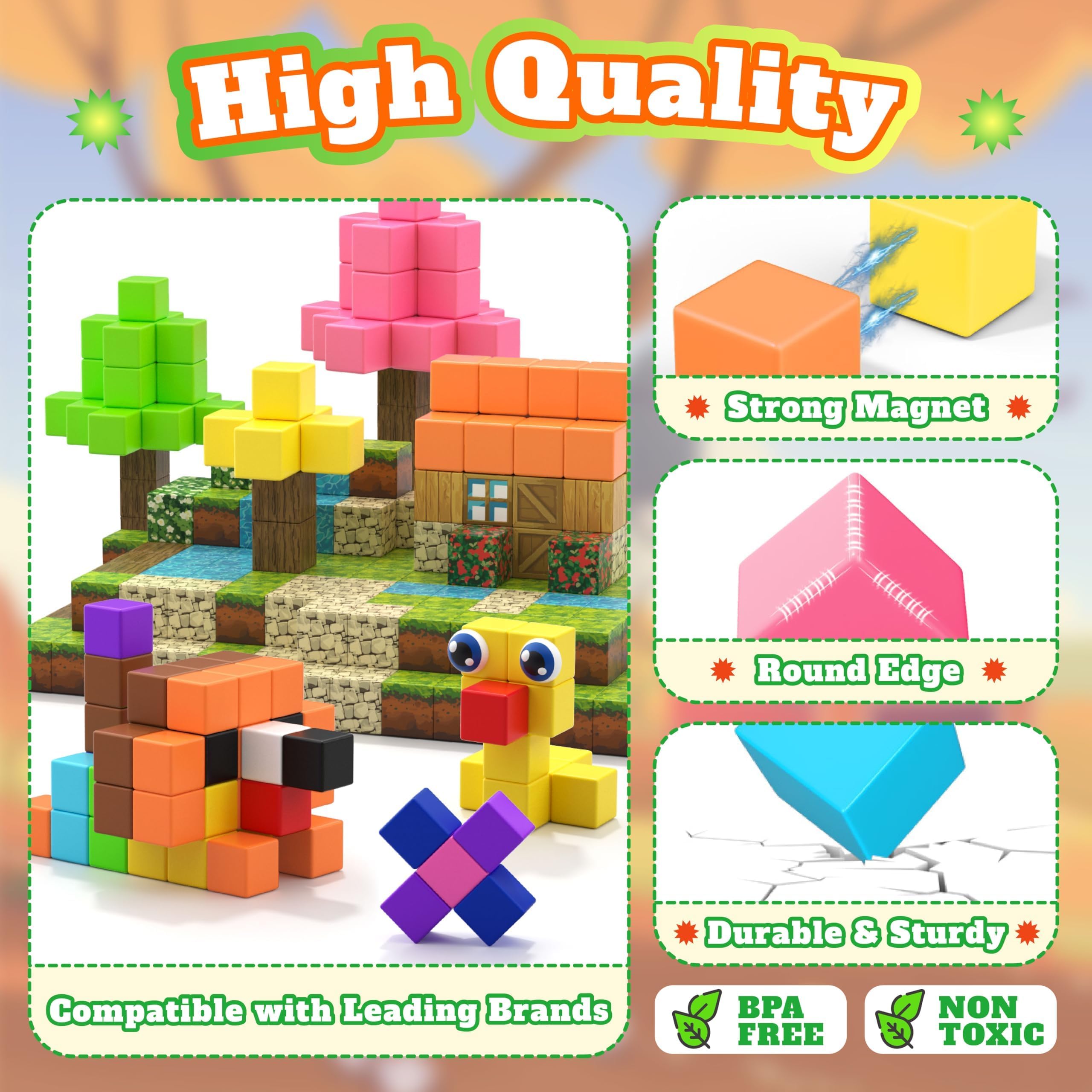 VigorFun toy eyes add character to magnetic block builds