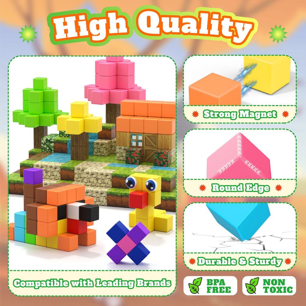 VigorFun toy eyes add character to magnetic block builds