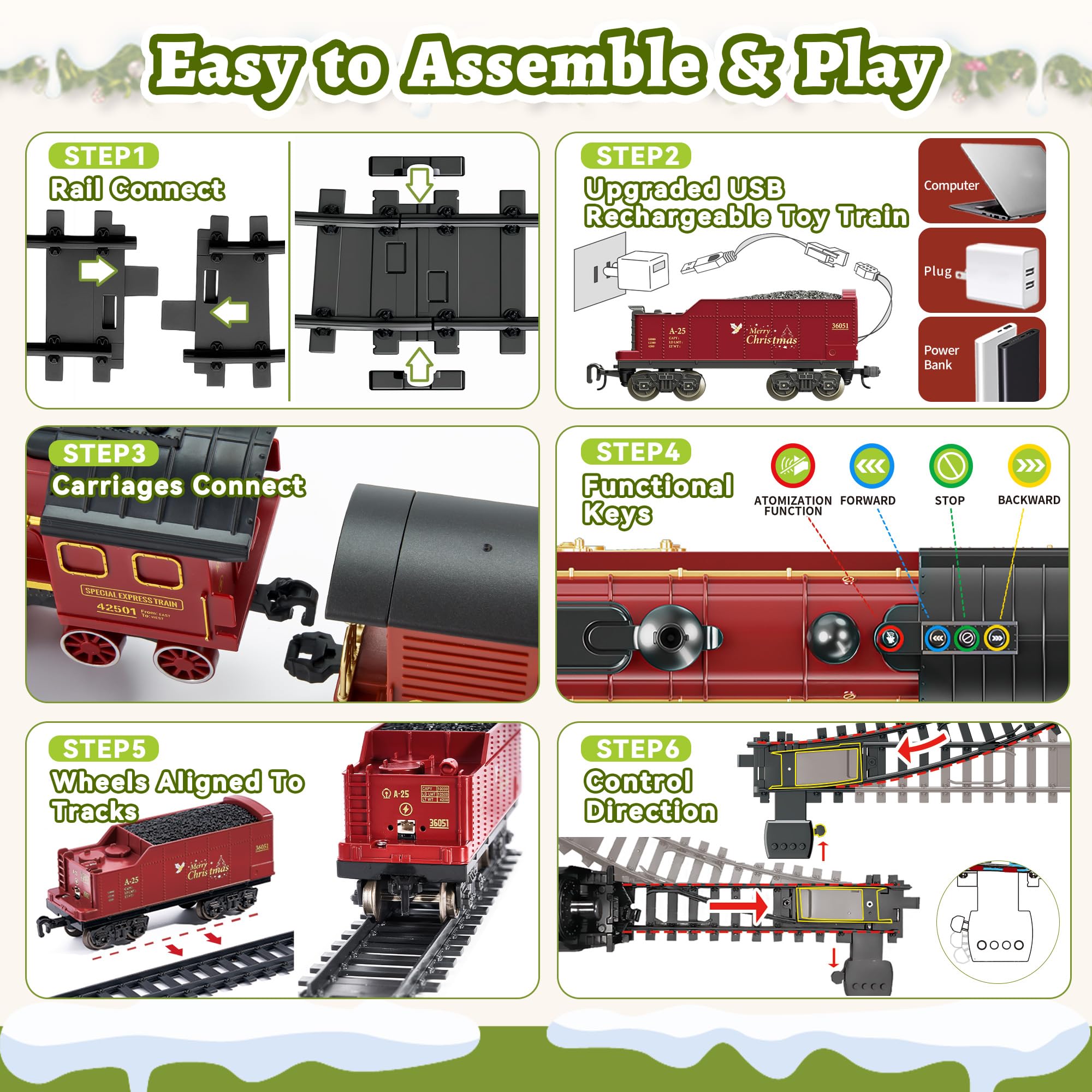 VigorFun easy-assembly train set enabling creative building by kids