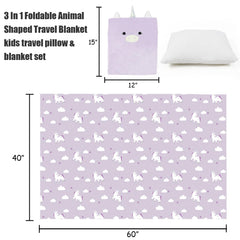 VigorSpring 3-in-1 travel pillow blanket lets kids rest, stay warm, and keep hands cozy