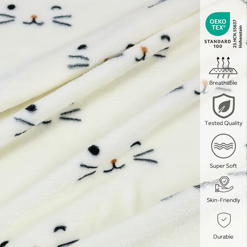 Soft plush flannel fabric texture of the VigorSpring set