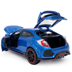 VIIGER 2017 Civic Type R model car with openable doors for interactive play.
