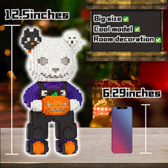 VIIOVOIIV Christmas ornament display of the bear makes festive decor.