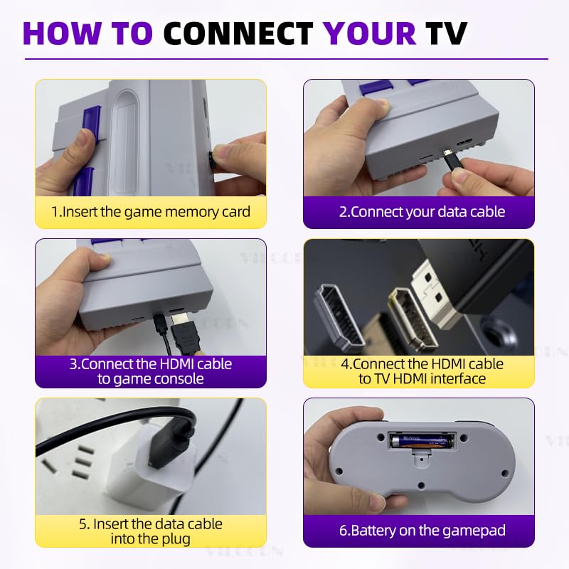 VILCORN video game console saved progress menu makes resuming easy.
