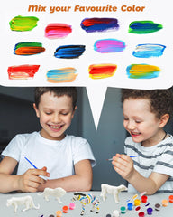 Vileafy vibrant paints set with 36 colors