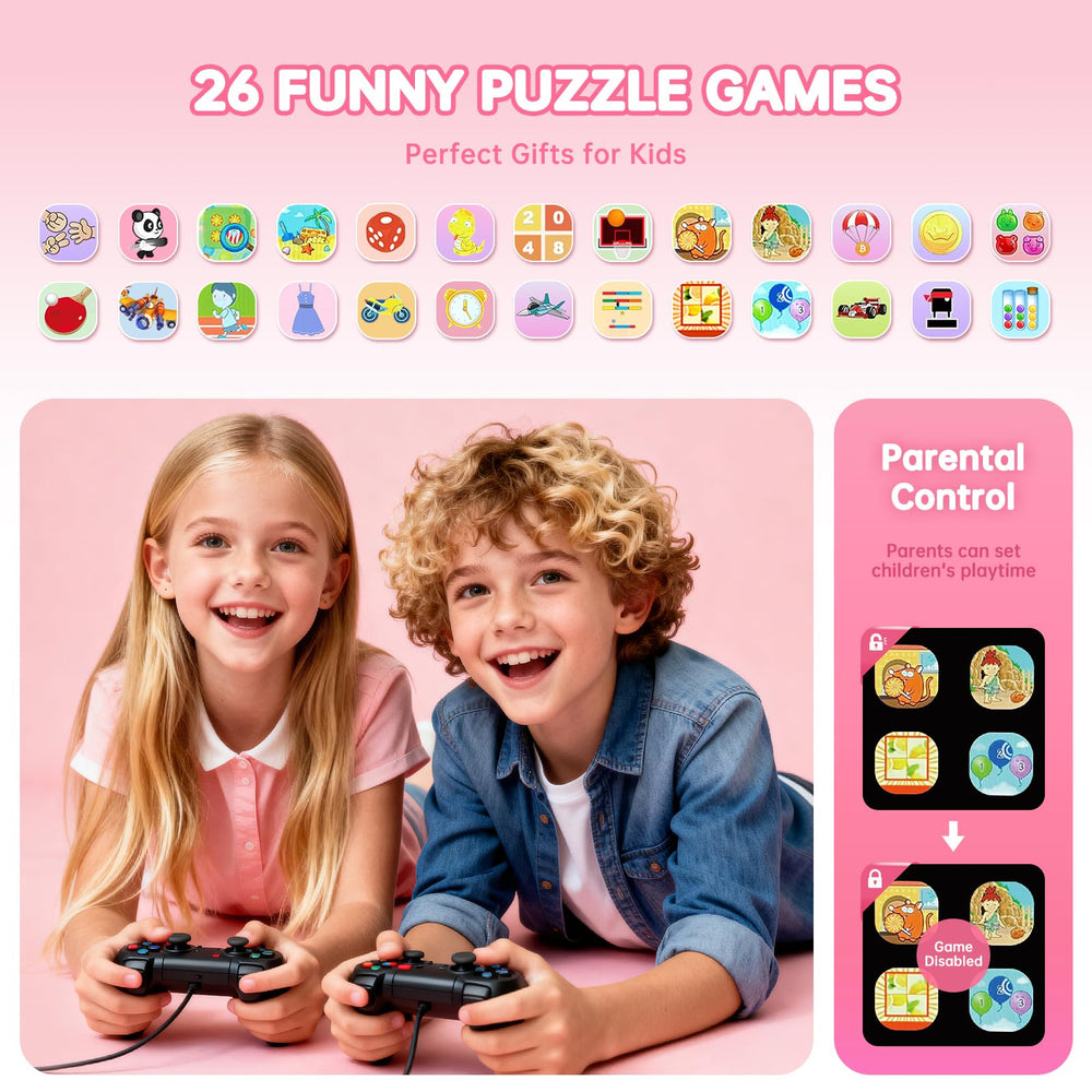 Vilicert Kids Games Watch 26 puzzle games boosts problem solving during play.