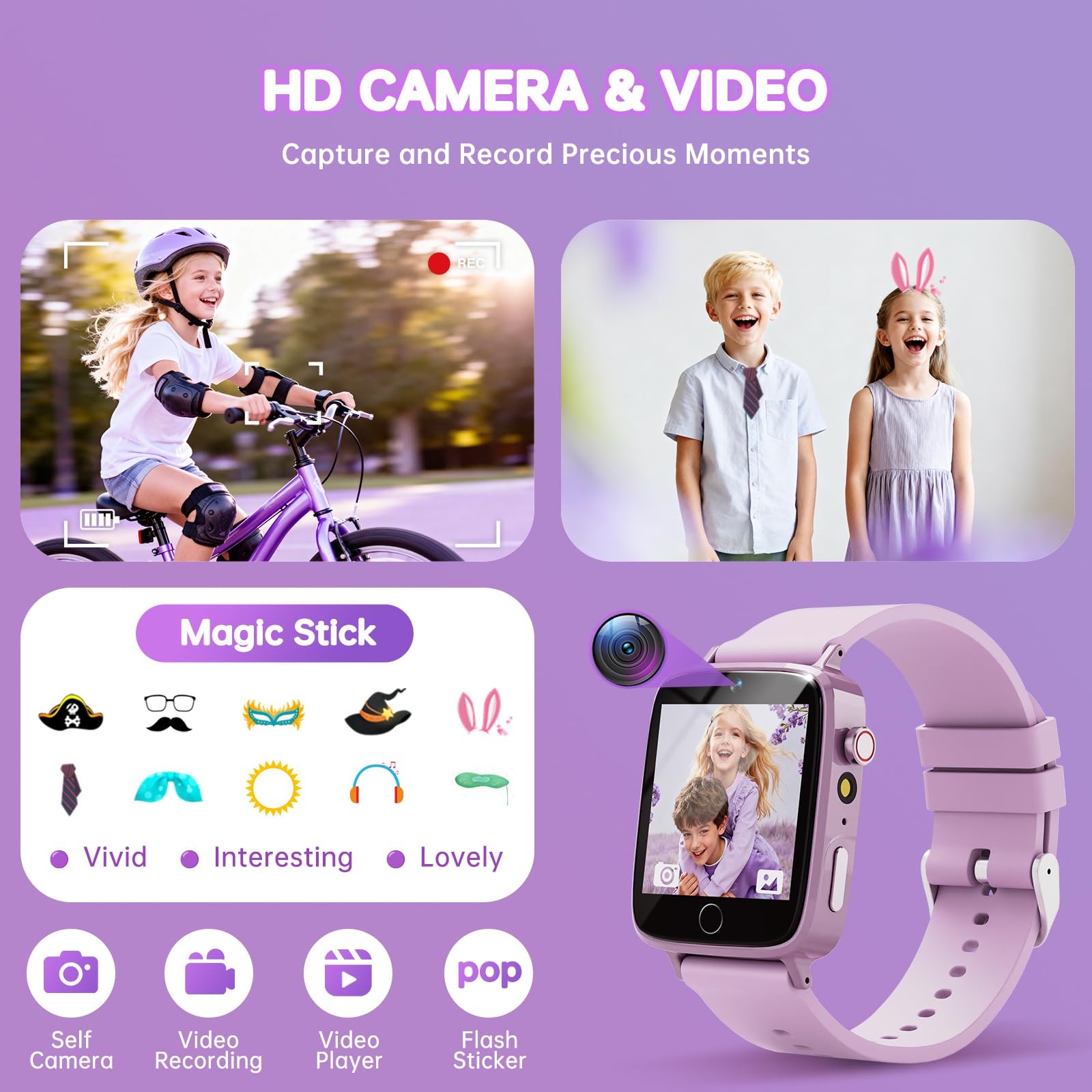vilicert Kids Games Watch 26-puzzle-games boosts problem solving