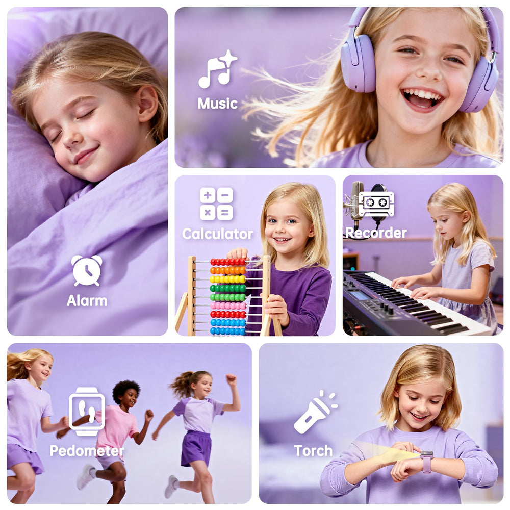 vilicert Kids Games Watch alarm-clock supports daily routine
