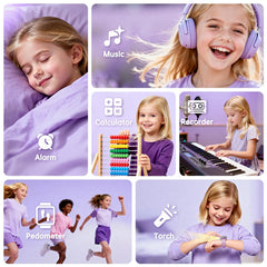 vilicert Kids Games Watch alarm-clock supports daily routine