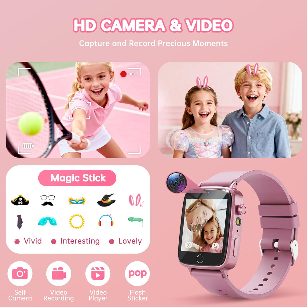 Vilicert Kids Games Watch camera feature enables photo moments and creativity.