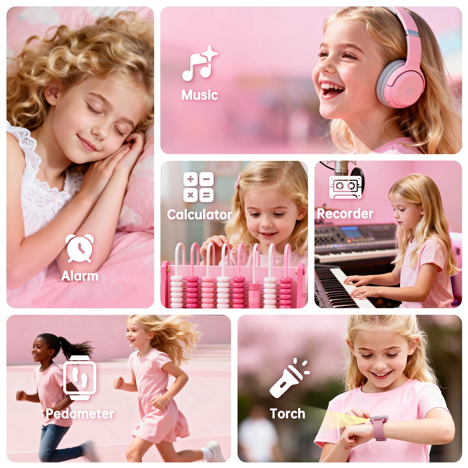Vilicert Kids Games Watch music player supports offline songs during activities.