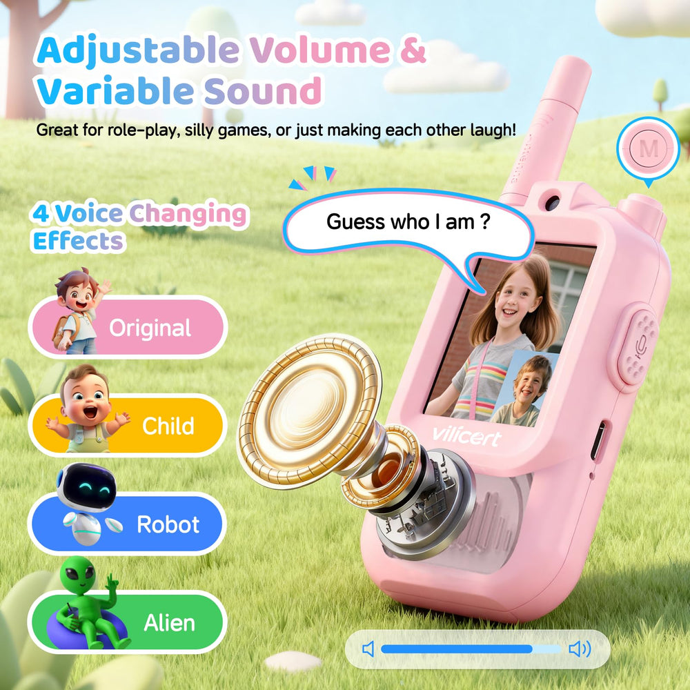 Vilicert Kids Video Walkie Talkie face call for outdoor interaction