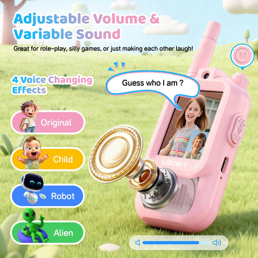 Vilicert Kids Video Walkie Talkie face call for outdoor interaction