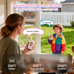 Vilicert walkie talkie with four voice effects for role-play