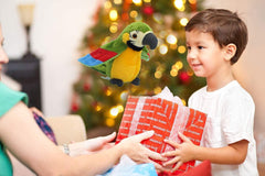 Green Vincilee parrot promotes screen-free, active playtime.