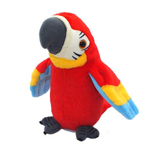 Vincilee Talking Parrot red wings-action image shows wing and body movement.